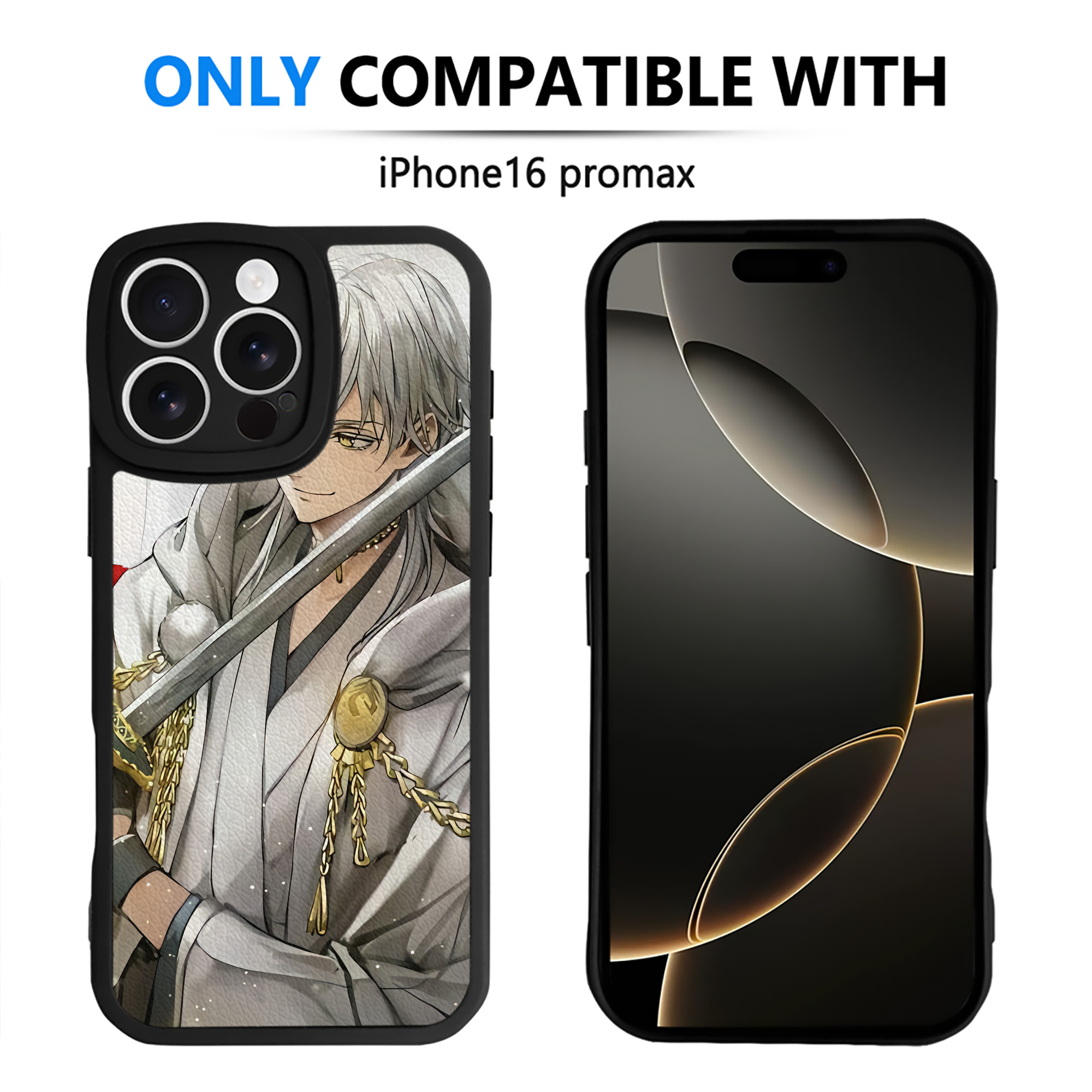 （画像用） 刀剣乱舞 Touken Ranbu 【iPhone 16シリーズ対応】シリコンスマホケース（レザー調） 材質：シリコン